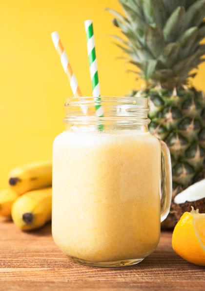 Tropical smoothie with coconut